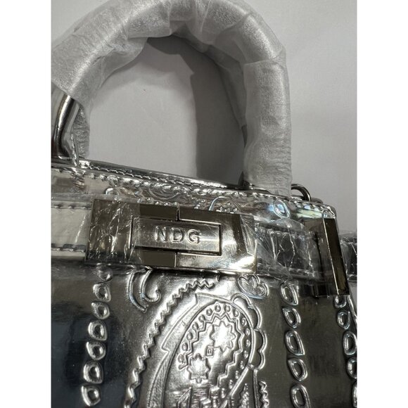 NDG 200MM Bag in Silver Paisley - Picture 3 of 5